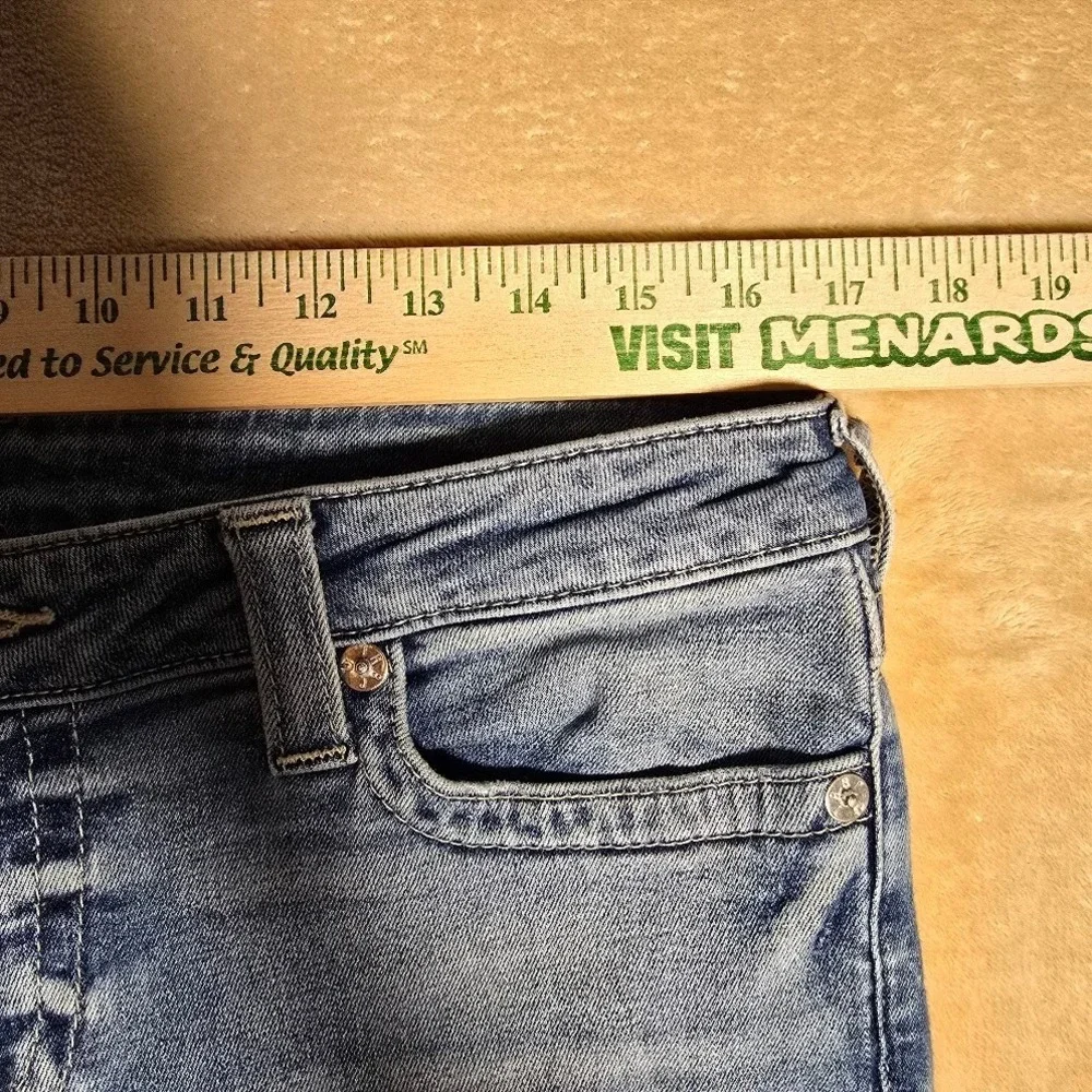 True Religion Skinny W Flp Mens Blue Jeans Size 34x31 M Wash faded Horseshoe 970